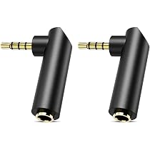Amazon | 3.5mmステレオ L字型 (2個セット) 4極ミニプラグ-3.5mm